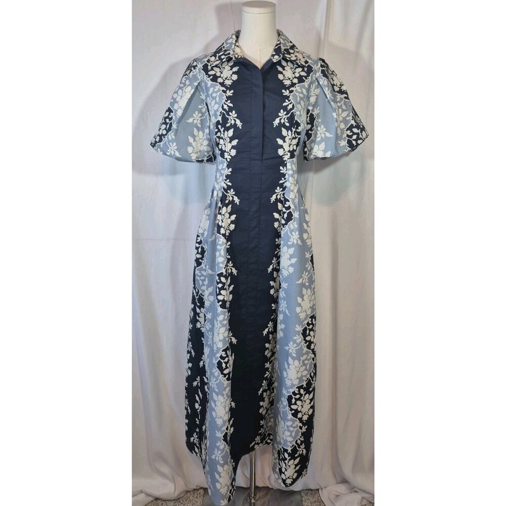 Tuckernuck Blue Fog Delaney Cotton Maxi Dress New Small - Picture 2 of 12